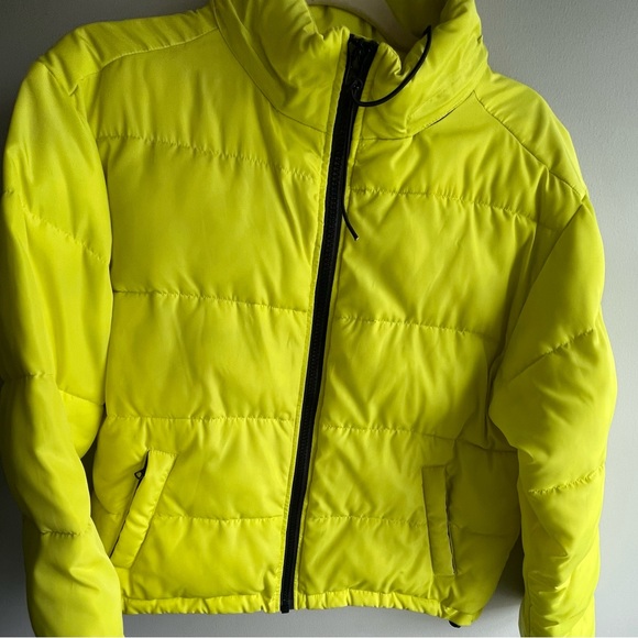Puffer jacket neon yellow - Picture 1 of 8